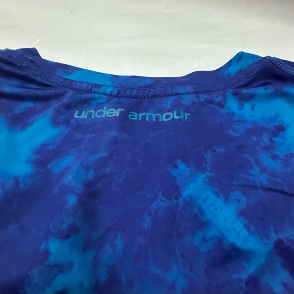Under Armour Blue Fitted Crew Neck Short Sleeve Tee - Picture 6 of 6